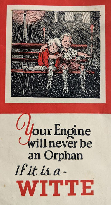 Witte Headless Engine Instruction Manual / Gas Motor Book - New Reproduction